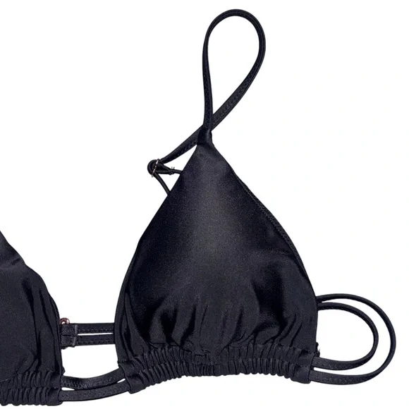 Black Triangle Bikini Top - Picture 3 of 6